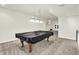 Finished basement area featuring a billiards table and neutral decor with recessed lighting at 794 Princeton Ln, Westfield, IN 46074