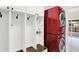 Convenient mud room with built-in lockers, a bench, and a laundry area at 794 Princeton Ln, Westfield, IN 46074