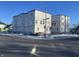 Modern three-story townhomes under construction on a corner lot at 251 N Temple Ave, Indianapolis, IN 46201