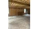 Under construction home's interior framing, showing open floor plan at 1924 N Lesley Ave, Indianapolis, IN 46218