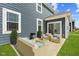 Inviting back patio with comfortable outdoor seating, perfect for relaxing and entertaining at 1775 Beyers St, Fortville, IN 46040