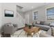 Inviting living room with modern furniture, neutral tones, and plenty of natural light at 1775 Beyers St, Fortville, IN 46040
