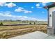 New construction backyard features a pond and view of surrounding homes at 18322 Depoe Ln, Westfield, IN 46074