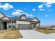 Beautiful single-Gathering home featuring a gray roof, neutral siding, and an attached two-car garage at 18322 Depoe Ln, Westfield, IN 46074