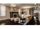 Spacious living room with fireplace, hardwood floors, and stylish furniture at 2016 Central Ave, Indianapolis, IN 46202