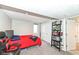 Basement bedroom featuring carpet, bed, window, closet and storage at 8528 Quail Hollow Rd, Indianapolis, IN 46260