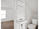 Bathroom features sink and toilet at 825 Arrow Ave, Anderson, IN 46016