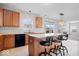 Kitchen with an island offers seating and stainless steel appliances with ample counter space at 10034 Evening Sun Ct, Avon, IN 46123