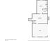 Lower level floor plan featuring a Gathering room, bedroom, bathroom, garage and fireplace at 5060 Staughton Dr, Indianapolis, IN 46226