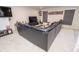 Cozy basement featuring a comfortable seating area with a large sectional sofa at 975 Red Hills Ct, Lebanon, IN 46052