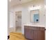 Bathroom with vanity, closet, and tub at 4325 Hamilton Run, Zionsville, IN 46077