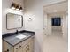 Bathroom with vanity and view of hallway at 4325 Hamilton Run, Zionsville, IN 46077