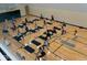 Spacious gym with basketball court and group fitness class, perfect for staying active and healthy at 4325 Hamilton Run, Zionsville, IN 46077