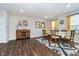 Open dining room layout with stylish decor and plenty of space for entertaining guests at 7282 Zanesville Rd, Carmel, IN 46033