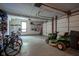 Large garage featuring ample storage, room for lawn equipment, bicycles, and more at 1127 Grant Cir, Cicero, IN 46034