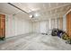 Large garage area features a wide open space with painted drywall at 8131 Trailstay Dr, Camby, IN 46113
