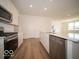 Modern kitchen featuring stainless steel appliances and a large center island at 273 Lar Lan Dr, Danville, IN 46122