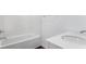 Bathroom featuring a tub and shower combination with bright white walls and stylish finishes at 9344 Anthem Ave, Plainfield, IN 46168
