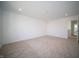 Spacious bedroom with neutral carpet and recessed lighting at 7904 Magnolia St, New Palestine, IN 46163