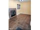 Gathering room with tile floors and gas fireplace at 4835 Franklin Villas Dr, Indianapolis, IN 46237
