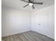 Bright bedroom with double doors and ceiling fan at 1501 Coen Ct, Columbus, IN 47201