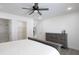 Well-lit bedroom with a queen bed and ample closet space at 1501 Coen Ct, Columbus, IN 47201