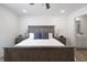 Main bedroom with king bed and ensuite bathroom at 1501 Coen Ct, Columbus, IN 47201