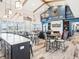 Relax in the clubhouse, boasting farmhouse decor, exposed wood beams, and comfortable lounge seating at 126 Velvet Hat Rd, Danville, IN 46122