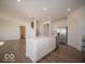 Kitchen featuring stainless appliances, island, open to the rest of the house at 126 Velvet Hat Rd, Danville, IN 46122
