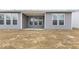 New construction backyard with level lot ready for landscaping and entertaining at 243 Hunters Ridge Dr, Danville, IN 46122