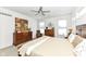 Bright main bedroom featuring a king-size bed and ample natural light at 12535 Tidecrest Dr, Fishers, IN 46037