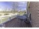 Back patio with table and chairs at 4326 Switchgrass Way, Indianapolis, IN 46237