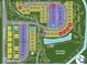 Detailed community map showcases available lots, green spaces, and amenities within the development at 16525 Iron Tree Ct, Westfield, IN 46074
