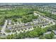 Expansive aerial view of a suburban community with lush green spaces and well-maintained homes at 5171 Alpine Violet Way, Indianapolis, IN 46254