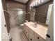 Bathroom with shower, toilet and vanity at 7317 Lions Head Dr # 2, Indianapolis, IN 46260