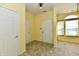Inviting entryway featuring bright paint, modern floors, and an arched window at 11218 Boston Way, Fishers, IN 46038