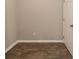 Neutral bedroom showcasing wood-look flooring and white trim at 17345 Northam Dr, Westfield, IN 46074