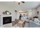 Spacious living area with an open layout that flows seamlessly into the modern kitchen and dining area at 17345 Northam Dr, Westfield, IN 46074