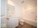 Clean bathroom with a tub and vinyl flooring at 6196 Granby Dr, Whitestown, IN 46075