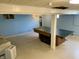 Finished basement with painted walls, ceiling and pool table, great for entertaining at 927 Stockton St, Indianapolis, IN 46260