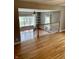 Bright living area with hardwood floors and staircase at 927 Stockton St, Indianapolis, IN 46260