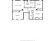 Upper floor plan with primary bedroom and additional bedrooms at 7821 Valley Stream Dr, Indianapolis, IN 46237