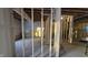Unfinished basement with framing for future rooms at 1372 N Stoney Brook, Greenfield, IN 46140
