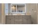 Bathroom with double vanity and illuminated mirror at 1372 N Stoney Brook, Greenfield, IN 46140