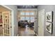 Bright and spacious entryway with hardwood floors and views into the living room at 1372 N Stoney Brook, Greenfield, IN 46140