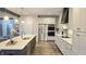 Modern kitchen with stainless steel appliances and an island at 1372 N Stoney Brook, Greenfield, IN 46140