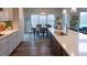 Bright kitchen with island and adjoining dining area at 1372 N Stoney Brook, Greenfield, IN 46140