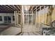 Unfinished basement with framing and potential for future rooms at 1372 N Stoney Brook, Greenfield, IN 46140