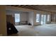 Unfinished basement with windows and framing at 1372 N Stoney Brook, Greenfield, IN 46140