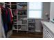 Spacious walk-in closet with built-in shelves and hanging rods at 1372 N Stoney Brook, Greenfield, IN 46140